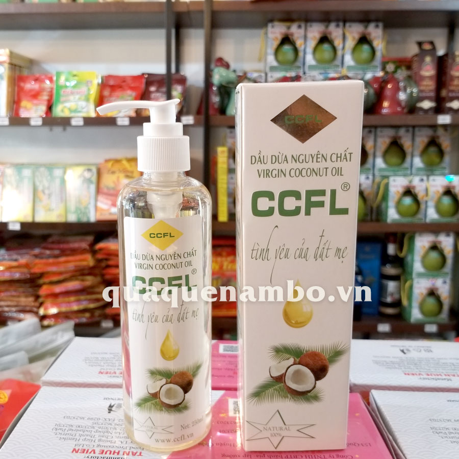 Dầu dừa nguyên chất Bến Tre 250ml Dầu dừa nguyên chất Bến Tre 250ml