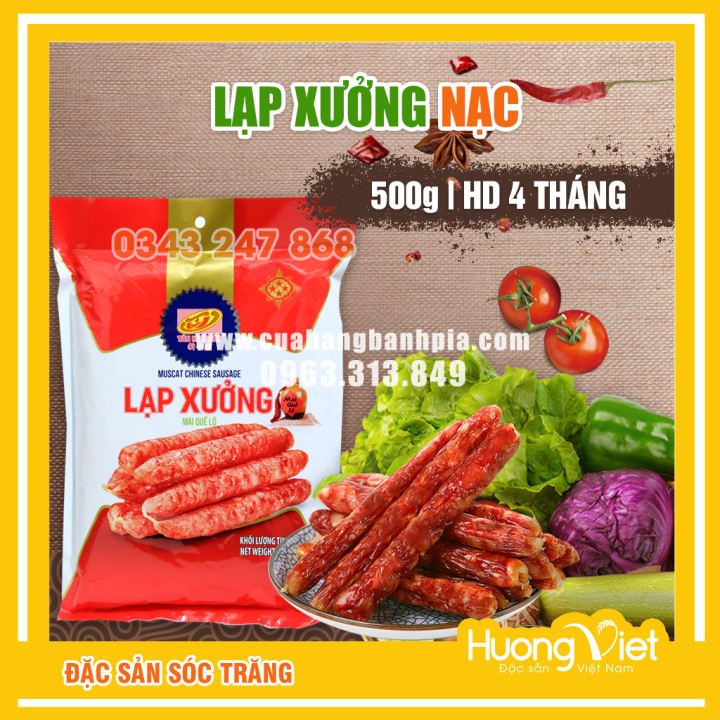 Lạp xưởng nạc Tân Huê Viên 500g Lạp xưởng nạc Tân Huê Viên 500g