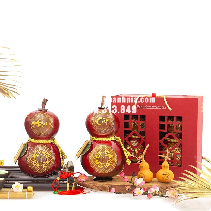 Rượu dừa hồ lô tết Đại Cát 2020 Rượu dừa hồ lô tết Đại Cát 2020