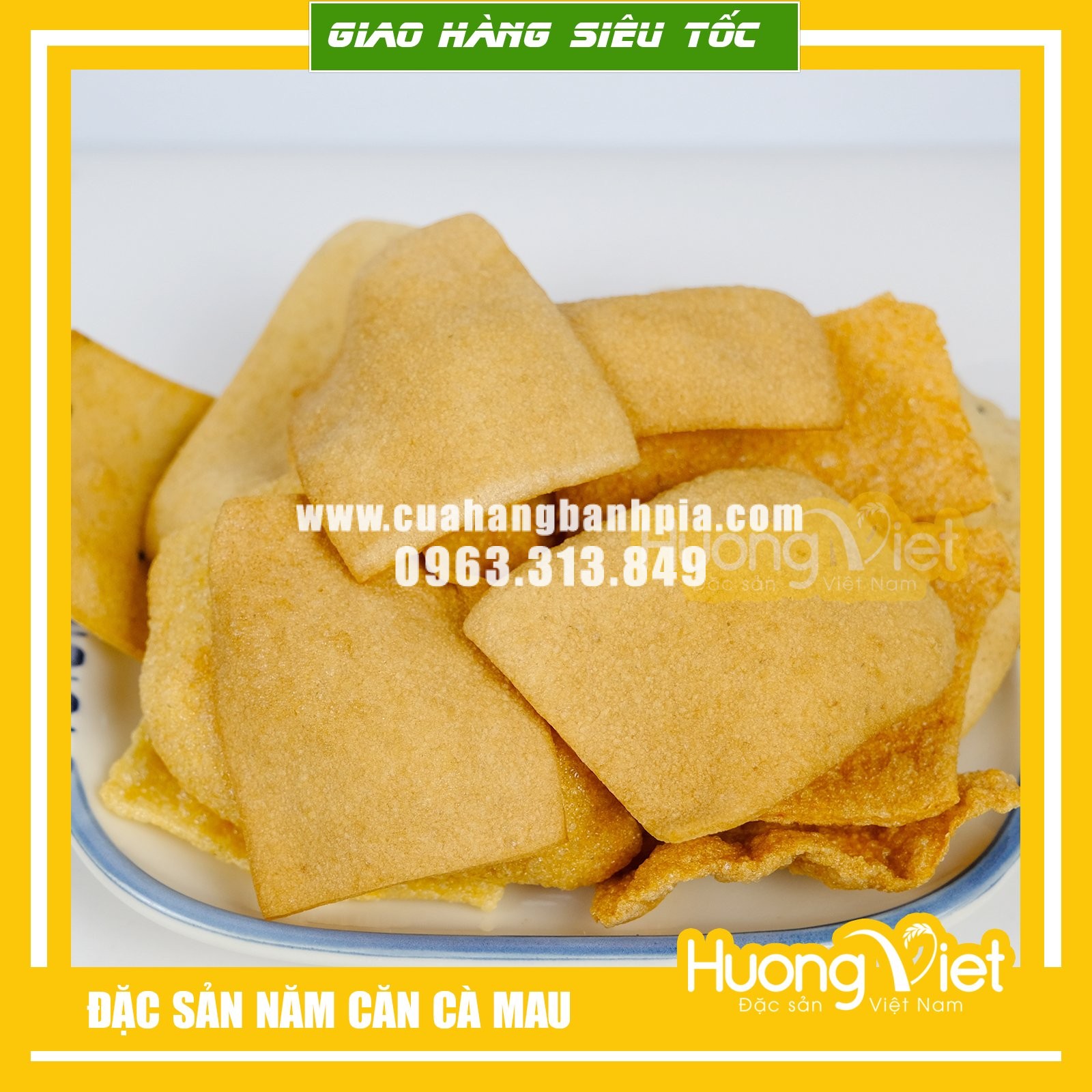 Bánh phồng tôm Du Thảo Cà Mau 500g Bánh phồng tôm Du Thảo Cà Mau 500g