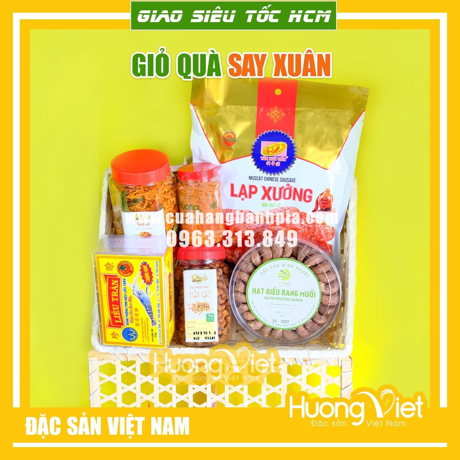 Giỏ quà tre - Giỏ quà Bốn Mùa Hạnh Phúc Giỏ quà tre - Giỏ quà Bốn Mùa Hạnh Phúc