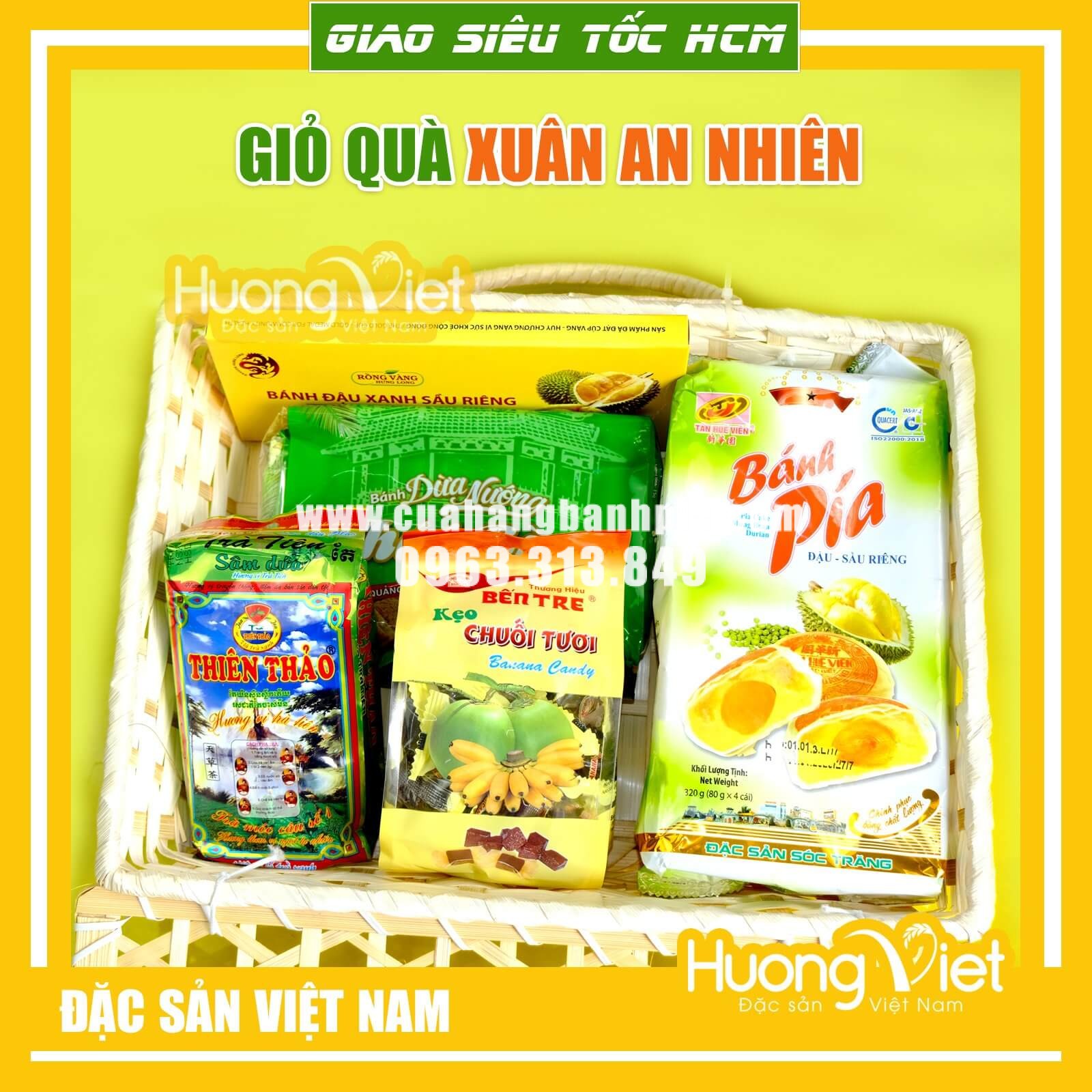 Giỏ quà tre - Giỏ quà Bốn Mùa Hạnh Phúc Giỏ quà tre - Giỏ quà Bốn Mùa Hạnh Phúc